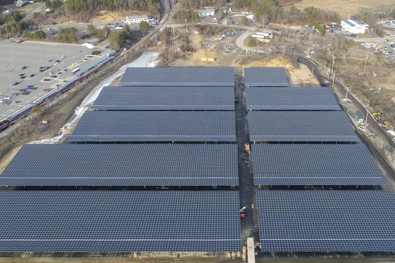 commercial solar grid installation