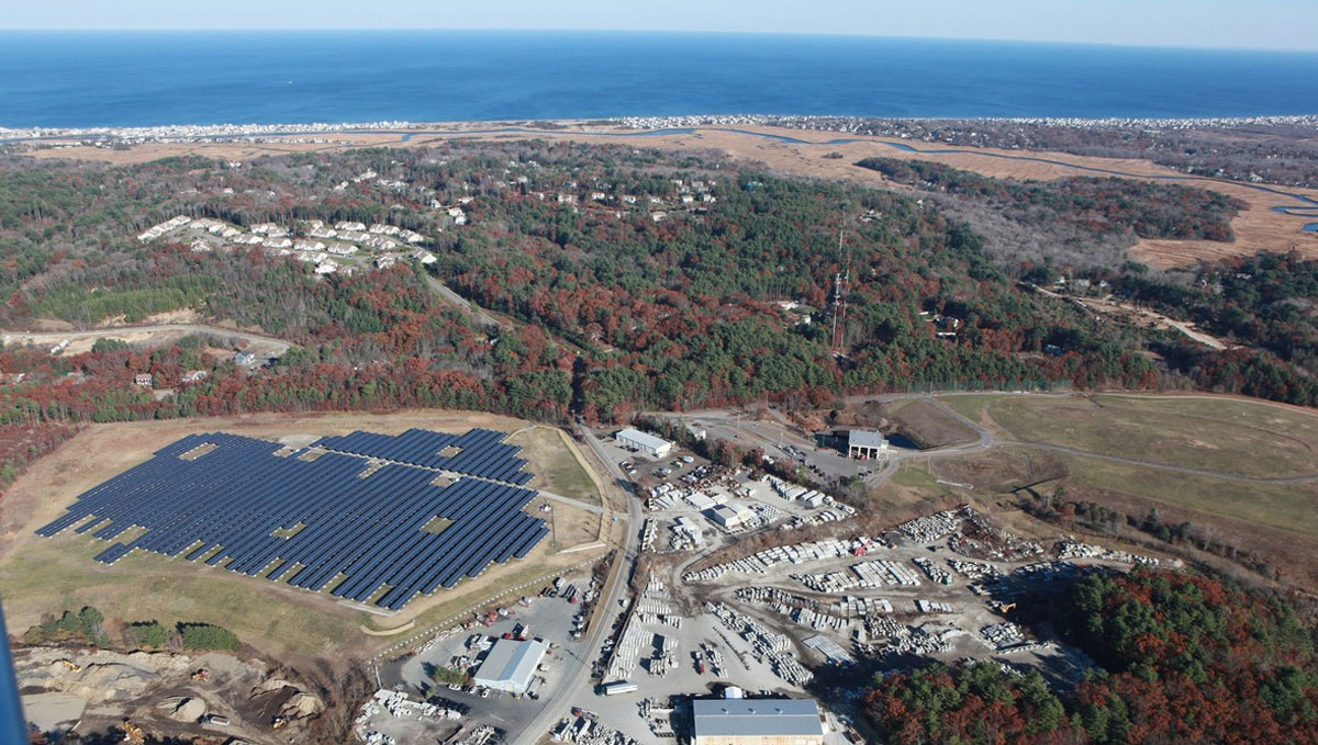 marshfield ma solar array on landfill