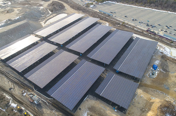 solar panel ground install new england